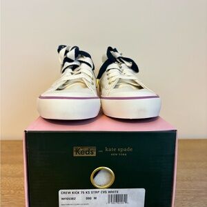 Keds x Kate Spade White Sneakers with Purple Accent